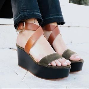 Veronica Beard Hurley Platform Wedge size 6